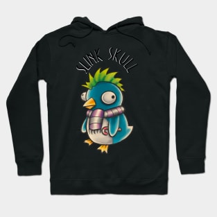 Holiday Christmas punk penguin Hoodie